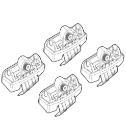 Kit attacchi per barre auto portatutto alfa romeo giulia 16>  n21199