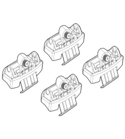 Kit attacchi per barre auto portatutto honda civic 4/5p 17>  n21217