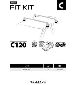 Kit attacchi per barre auto portatutto ford c-max 10  n21120