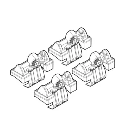 Kit attacchi per barre auto portatutto toyota yaris 5d 01/06  n21060