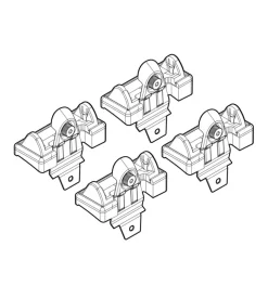 Kit attacchi per barre auto portatutto chevrolet niva 01/03>  n21048