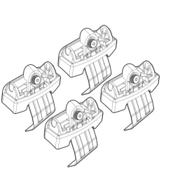 Kit attacchi per barre auto portatutto renault scenic x-mode 09>  n21132