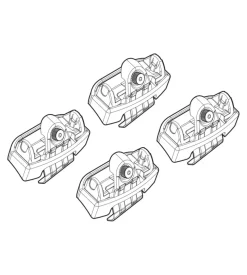 Kit attacchi per barre auto portatutto kia rio 5p 17>  n21212