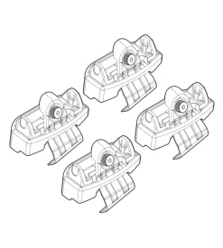 Kit attacchi per barre auto portatutto toyota yaris 5p 10/11>  n21139