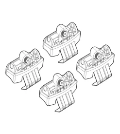 Kit attacchi per barre auto portatutto toyota c-hr 16>  n21208