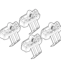 Kit attacchi per barre auto portatutto renault megane 16>, iv grand coupe 05  n21189