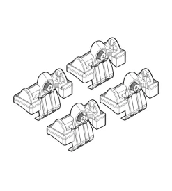 Kit attacchi per barre auto portatutto toyota avensis 4d 05/03>03/09  n21040