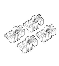 Kit attacchi per barre auto portatutto audi a3 3d 05/03>  n21010