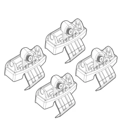 Kit attacchi per barre auto portatutto audi a4 07>  n21122