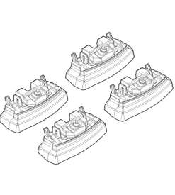 Kit attacchi per barre auto portatutto citroen c4    aircross (no railing  n21155