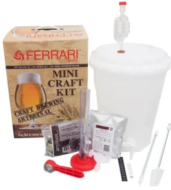 Kit birra artigianale base mini craft con fermentatore da 13,5 litri - ferrari group