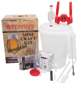 Kit birra artigianale lux mini craft con fermentatore da 13,5 litri - ferrari group