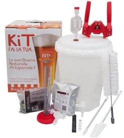 Kit birra artigianale mini biy lux con fermentatore da 13,5 litri - ferrari group