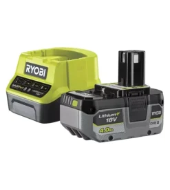 Kit caricabatterie singolo e batteria di ricambio ryobi "rc18120-140x" 18v 4ah