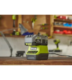 Kit caricabatterie singolo e batteria di ricambio ryobi "rc18120-140x" 18v 4ah