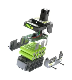 Kit caricabatterie singolo e batteria di ricambio ryobi 