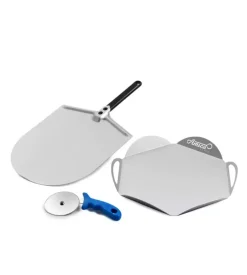 Kit "casa mia" con pala 30 cm, vassoio e rotella 10 cm - gimetal