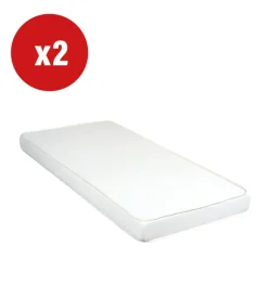 Kit due materassi singoli e due cuscini somnus 80x190 cm