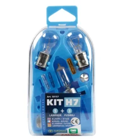Kit lampade di ricambio 8 pz, alogena h7 - 12v  58157