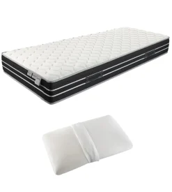 Kit materasso singolo e guanciale dormir "sleep virusfree" 80x190 cm