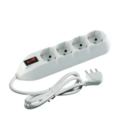 Kit multipresa 4 schuko/bipasso inter cavo bianco - bticino.