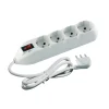 Kit multipresa 4schuko/bipasso int/salvafulmine + cavo bianco - bticino.
