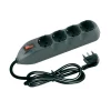 Kit multipresa 4schuko/bipasso int/salvafulmine + cavo grigio - bticino.