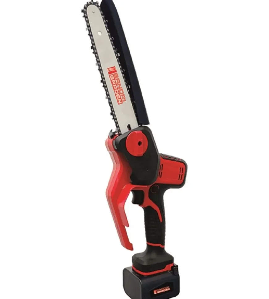 Kit potatore a catena a batteria sandrigarden "sg-tr2400" barra 24 cm 2 batterie 21v 4ah e asta telescopica 300 cm