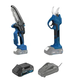 Kit potatura hyundai cesoia e seghetto a batteria 20v 2ah