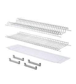 Kit scolapiatti inox per pensile da 80 cm