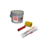 Kit silicone/collante, pittura e rullo per barbecue - sarom fuoco