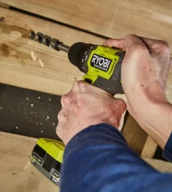 Kit trapano a percussione brushless e compressore portatile ryobi - con 2 batterie 18v 2ah