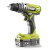 Kit trapano avvitatore a percussione a batteria ryobi "r18pd2-115s" 18v, con batteria da 1,5ah e caricabatterie