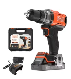 Kit trapano avvitatore a batteria black+decker "bcd382d1xk-qw" batteria inclusa 18v