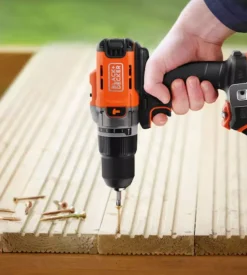 Kit trapano avvitatore a batteria black+decker 