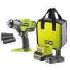 Kit valigetta avvitatore ad impulsi a batteria ryobi "r18iw3-120s" 18v 2ah e caricabatterie
