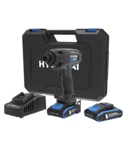 Kit valigetta avvitatore a impulsi a batteria hyundai 180 nm 2 batterie 20v 2ah e caricabatterie - cod. 25877