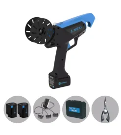 Kit valigetta legatrice a batteria campagnola "nexi" 2 batterie 14,4v 2,5ah, caricabatterie, 2 bobine filo standard e attrezzi