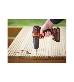 Kit valigetta trapano avvitatore a batteria black+decker "bdcdc18k-qw" 18v 1,5ah