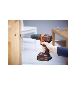 Kit valigetta trapano avvitatore a batteria black+decker 