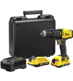 Kit valigetta trapano avvitatore a percussione a batteria stanley fatmax "sfmcd711d22-qw" 2 batterie 18v 2ah