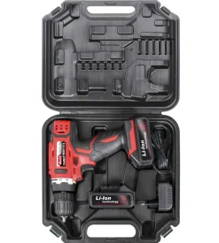 Kit valigetta trapano avvitatore a batteria valex 