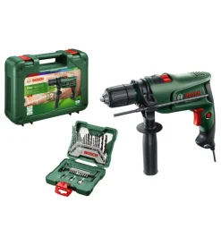 Kit valigetta trapano elettrico bosch "easyimpact 630 e x33" 630 w