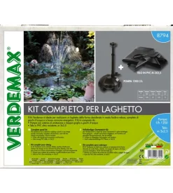 Lagomax kit completo per laghetti con pompa e telo 3x2,5 metri - verdemax