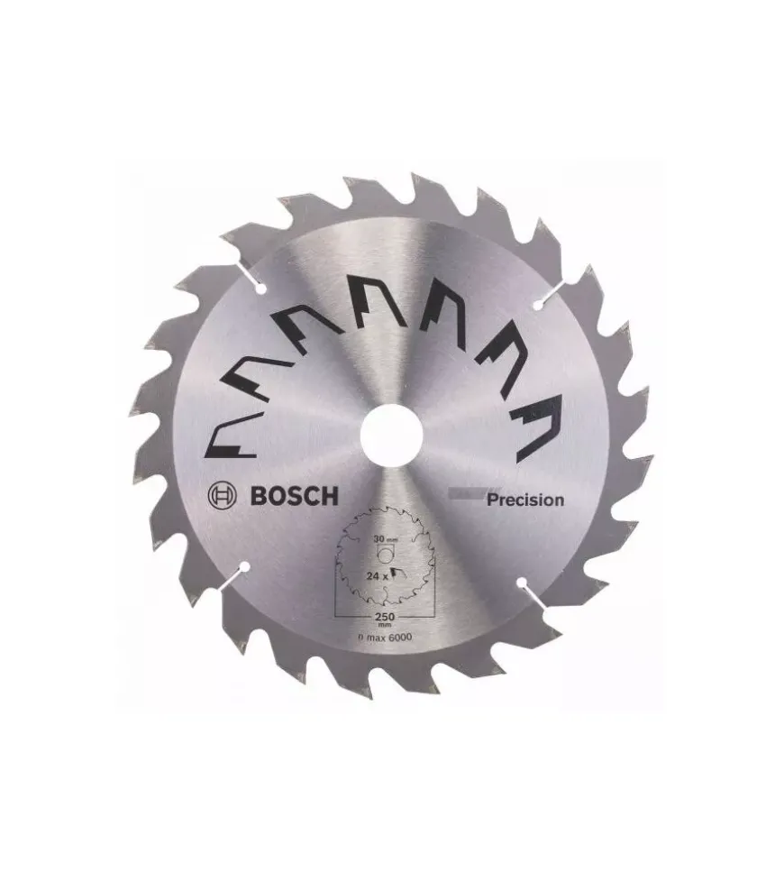 Lama per sega circolare "precision" 250x2x30 - 24 denti - bosch.