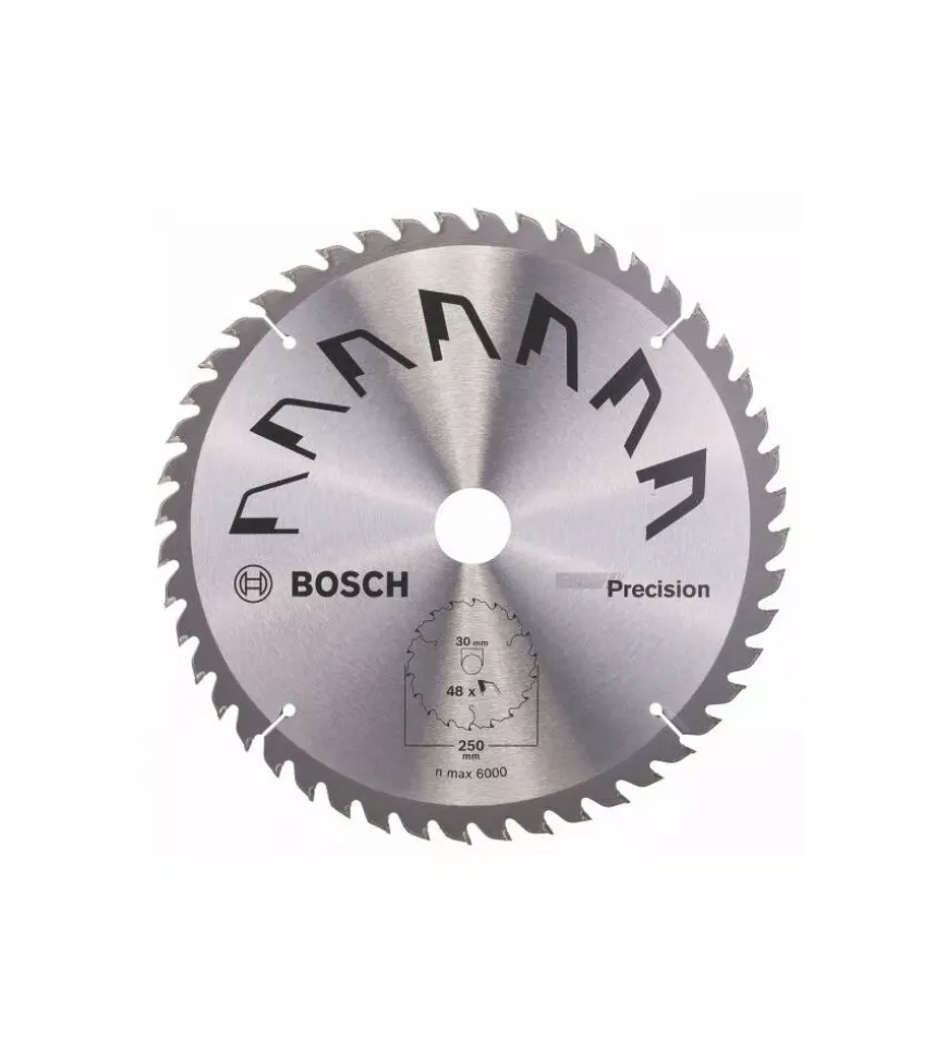 Lama per sega circolare "precision" 250x2x30 - 48 denti - bosch.