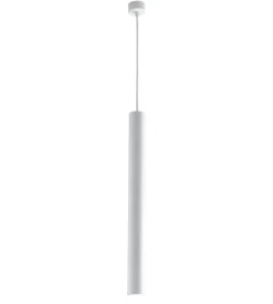 Lampada a sospensione "fluke" bianca, h 127cm