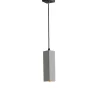 Lampada a sospensione "kruk" in cemento grigio, h 120 cm