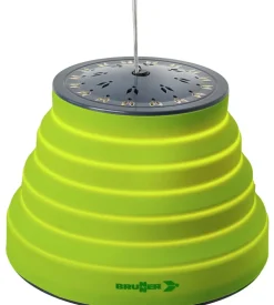 Lampada a sospensione led fold-away da campeggio brunner "syrma led" verde 520 lumen