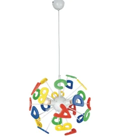 Lampada a sospensione "letterine", ø41 cm